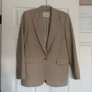 Aritzia Wilfred Flores Oat Beige Oversized Blazer XS